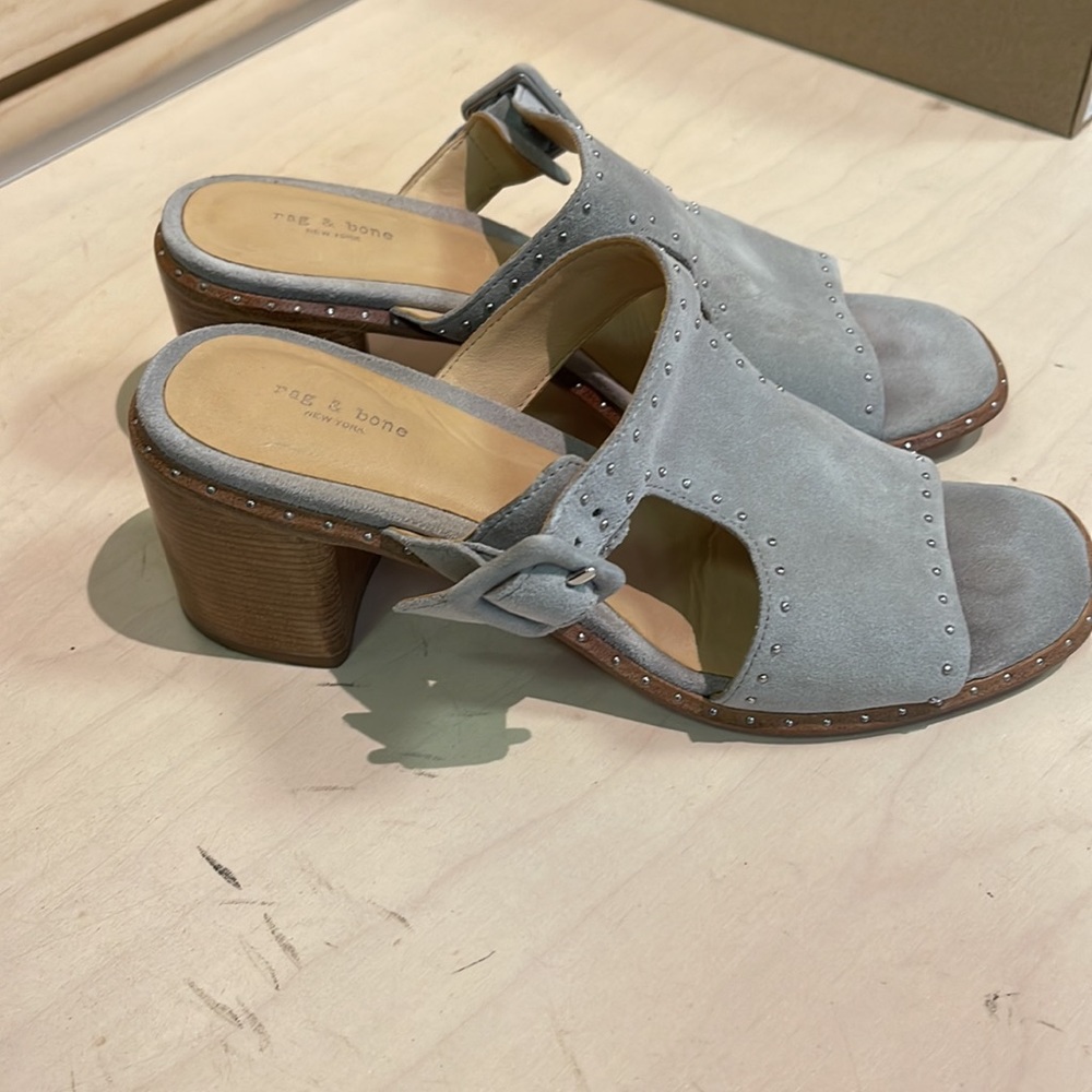 Women’s Rag & Bone Grey Suede Sandals Size 36EU